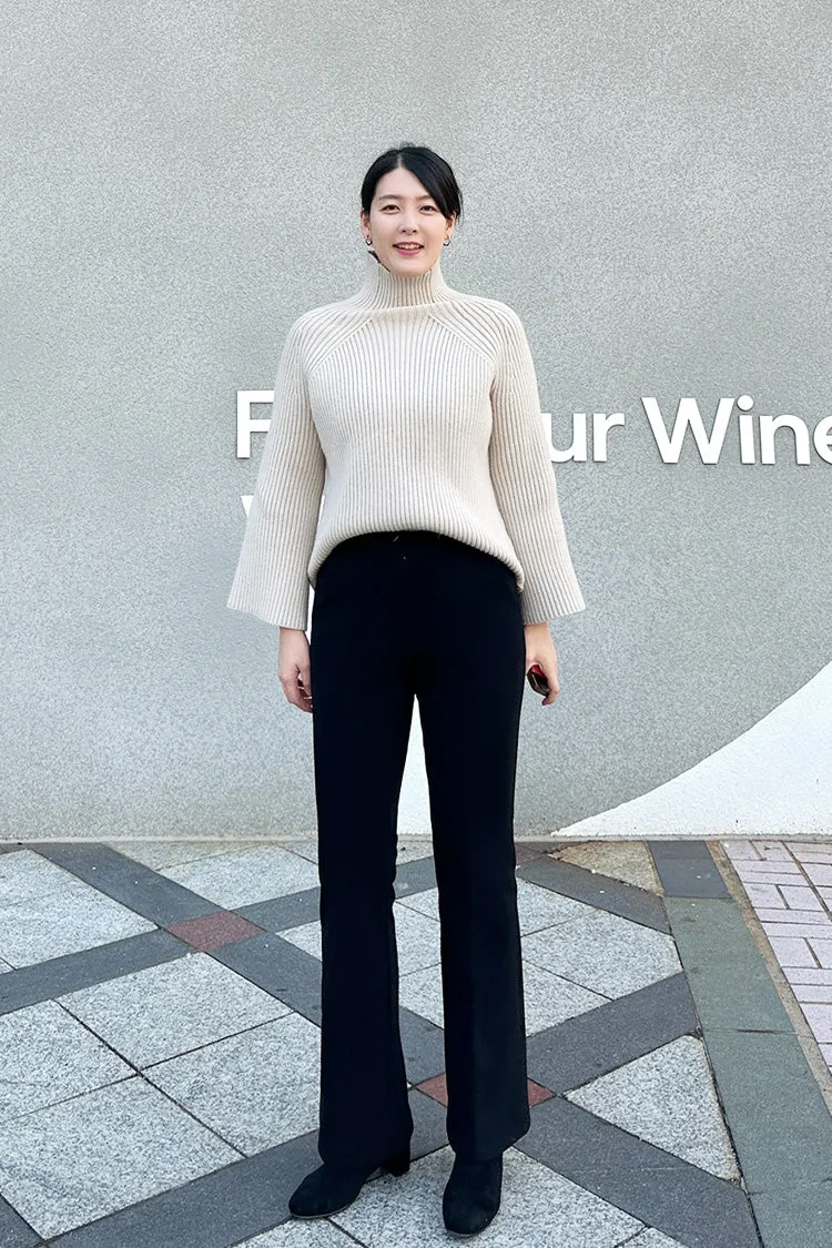 Long Side Slit Slacks