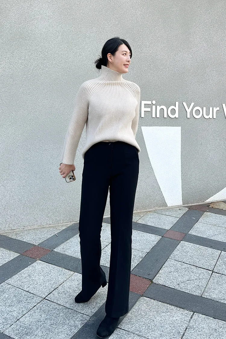 Long Side Slit Slacks