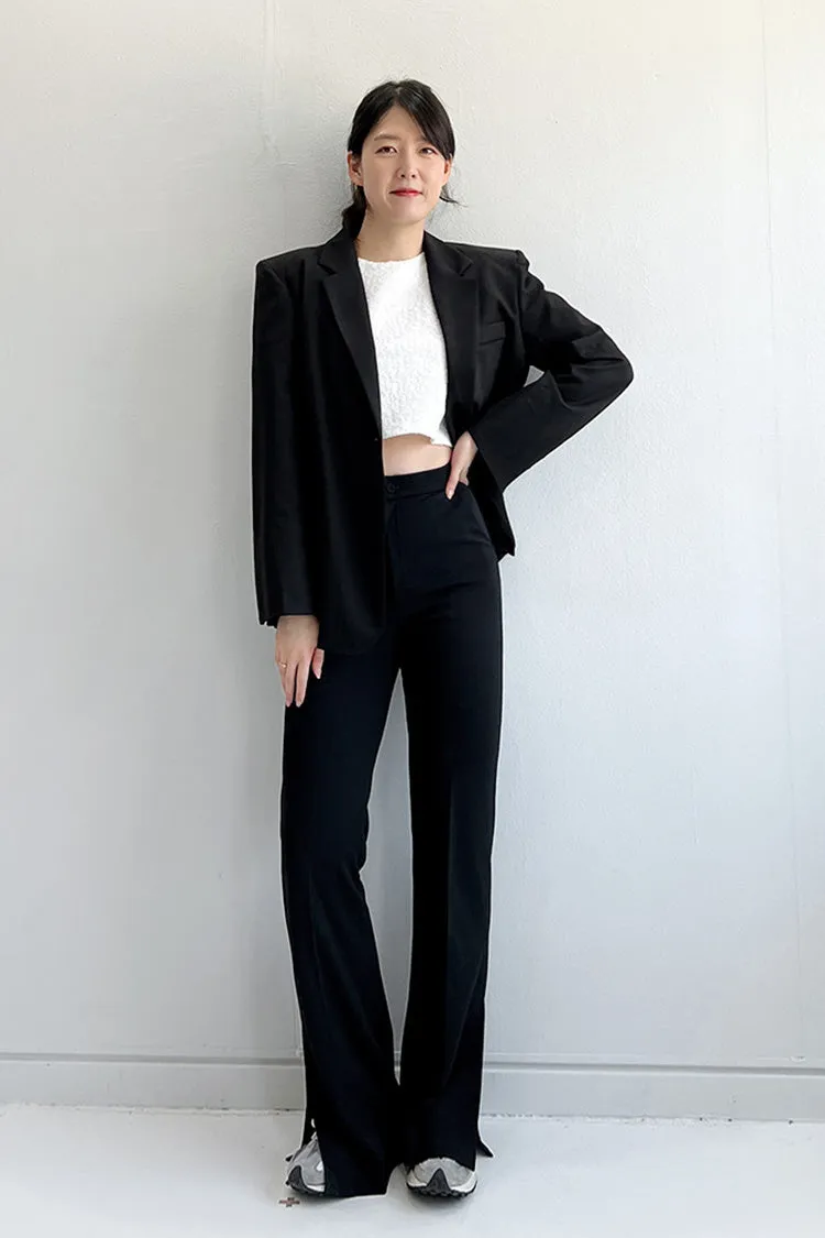 Long Side Slit Slacks