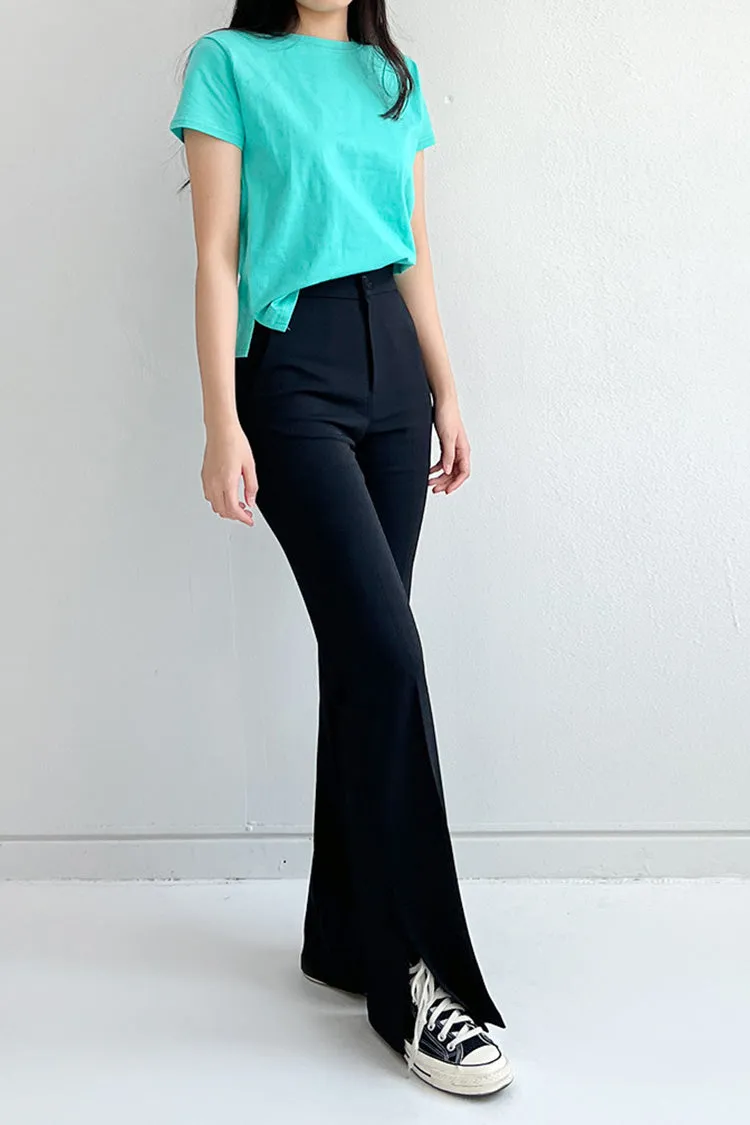 Long Side Slit Slacks