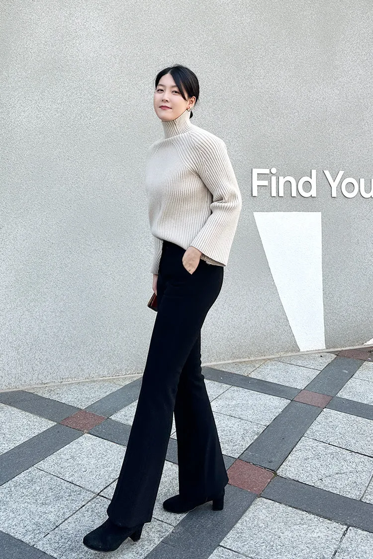 Long Side Slit Slacks