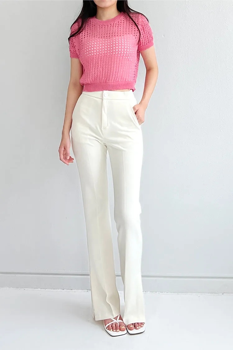 Long Side Slit Slacks