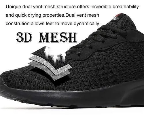 MAIITRIP Men's Running Shoes Sport Athletic Sneakers Tennis Shoe,Black,Size 10