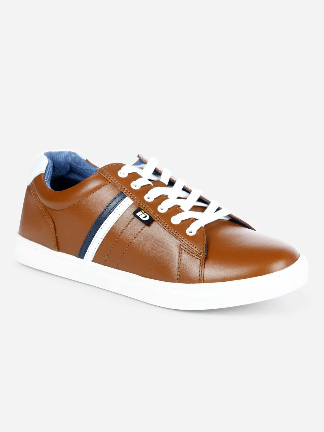 Men's Tan Lace Up  Casual Sneaker (ID3056)