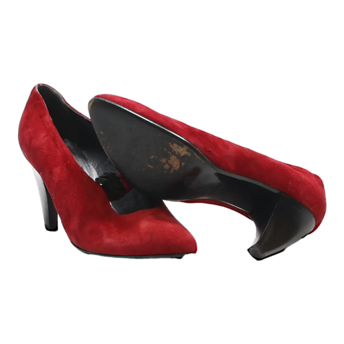 MICHEL Pump Heels Red Suede Womens UK 4.5