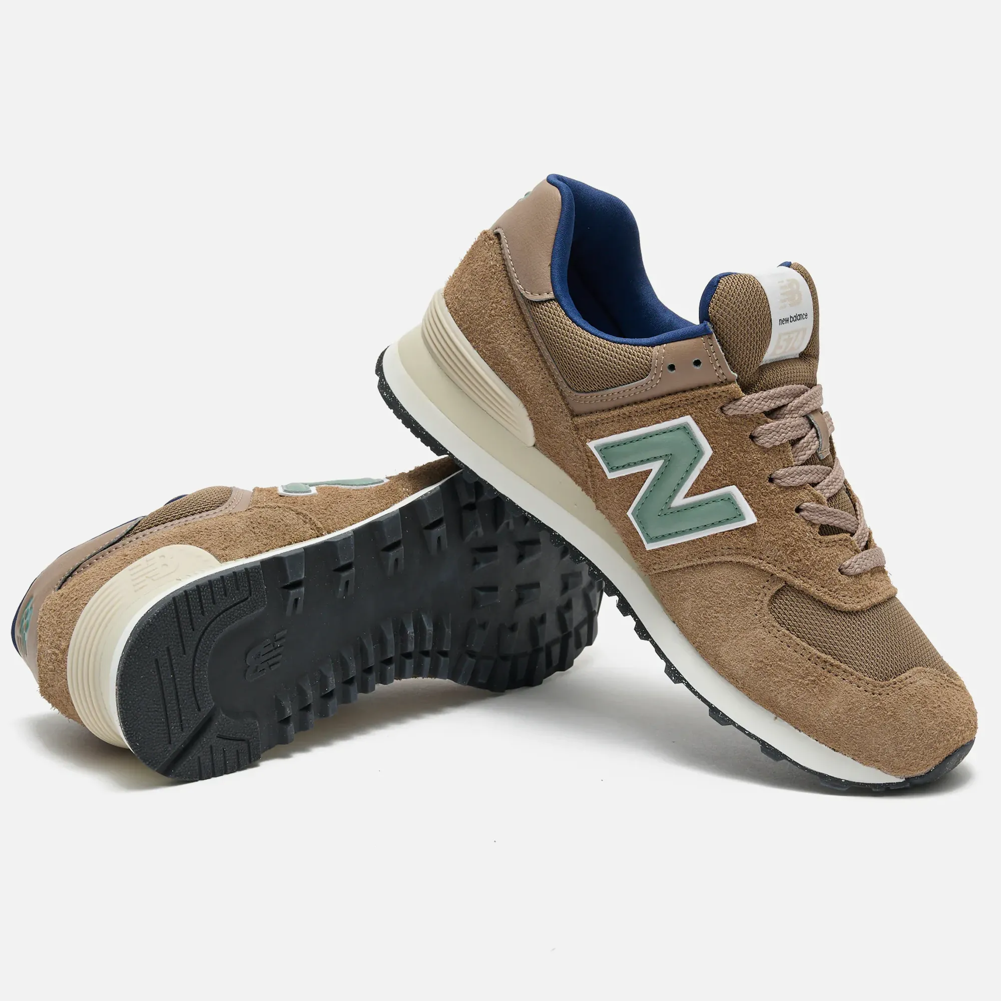 New Balance 574 Brown Grey Navy
