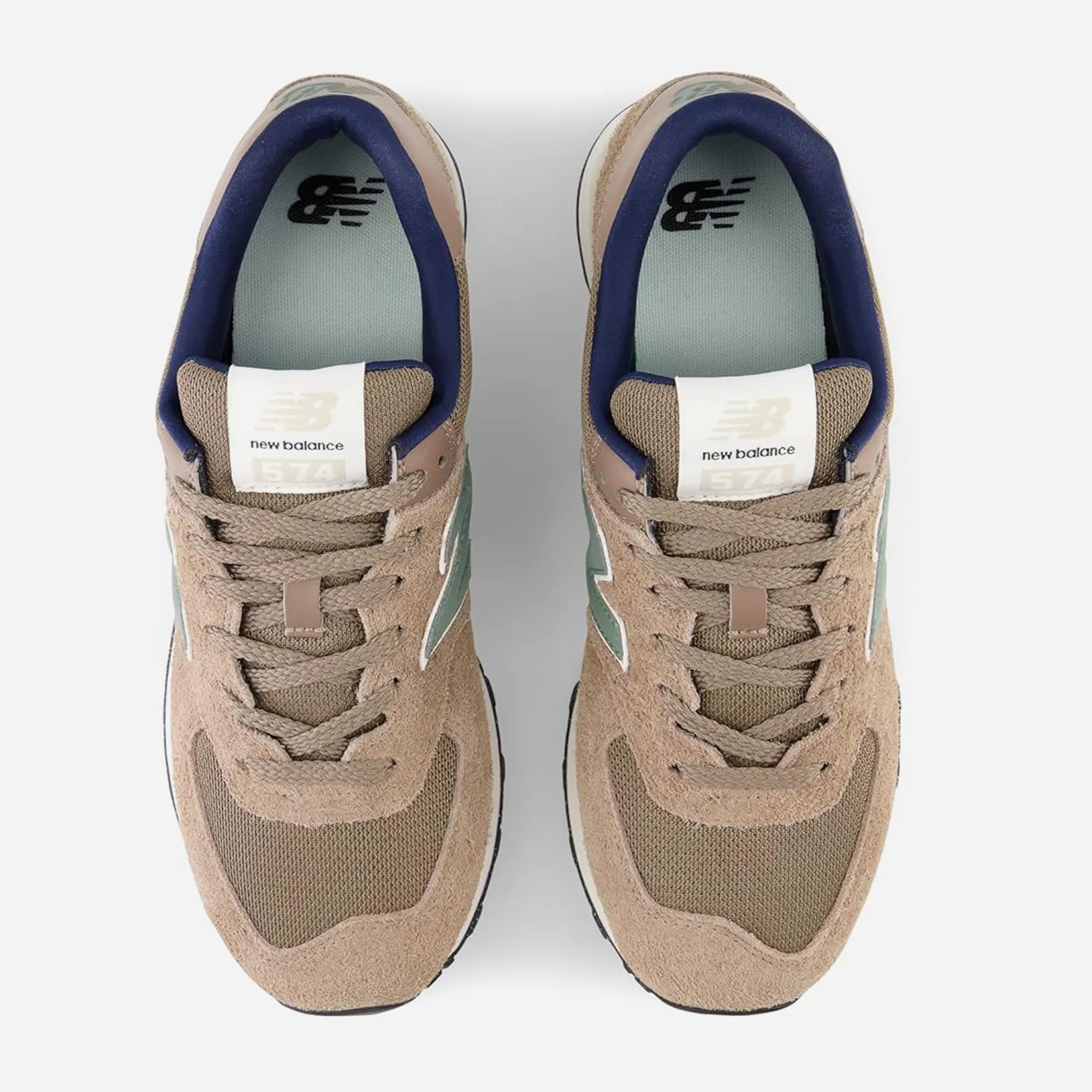 New Balance 574 Brown Grey Navy