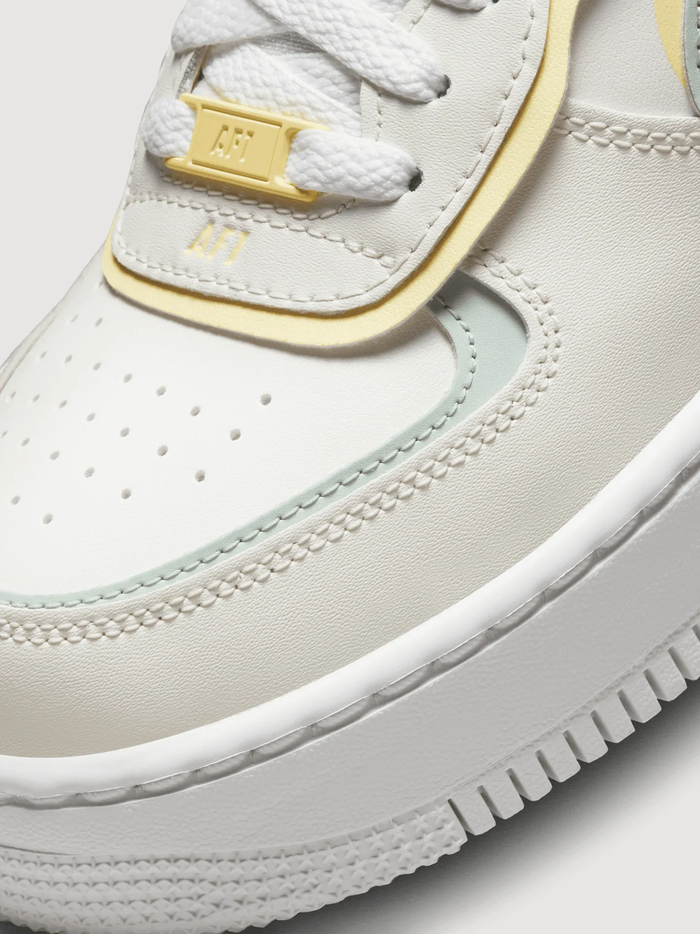 Nike AF1 Shadow - SAIL/LIGHT SILVER-CITRON TINT