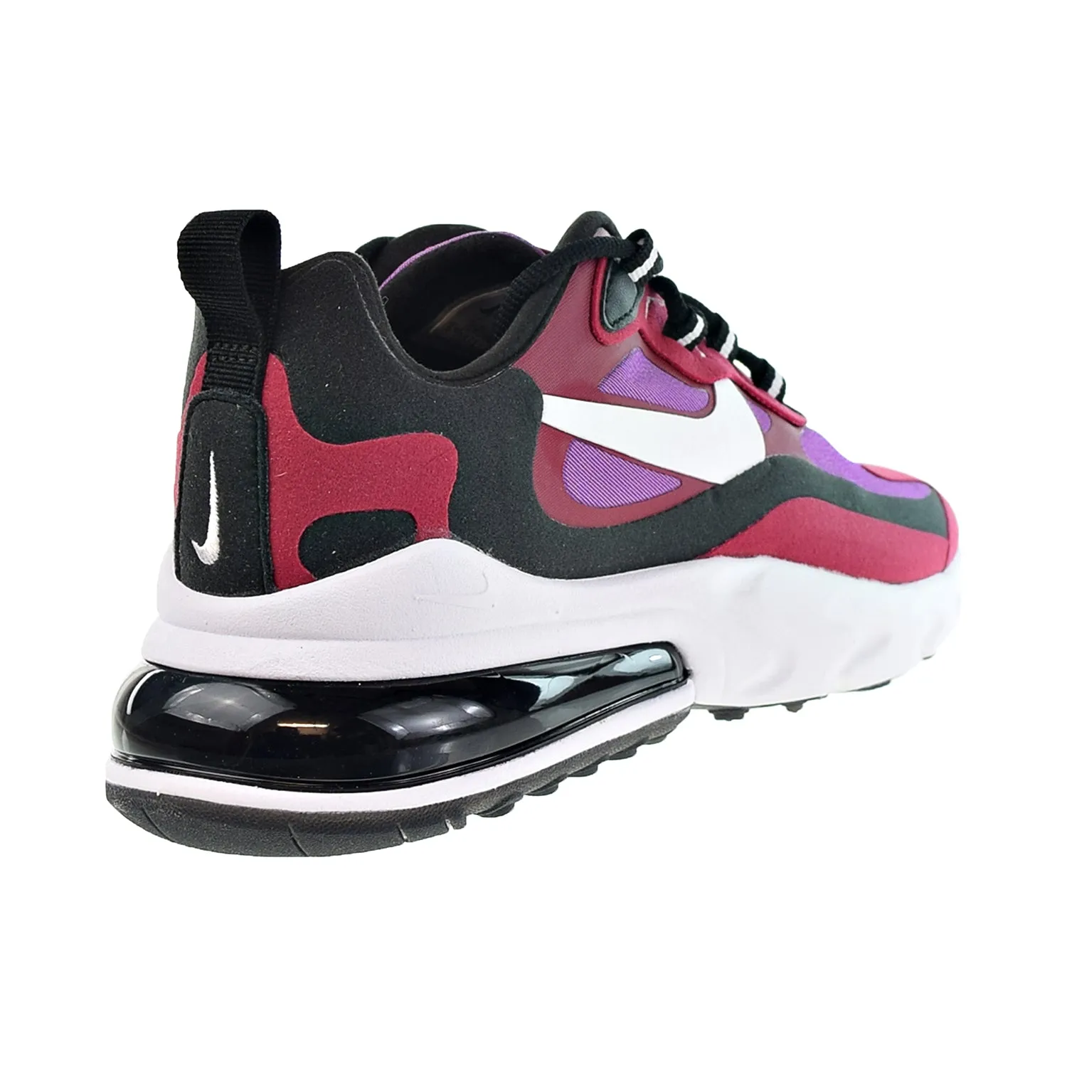 Nike Air Max 270 React Women's Shoes Noble Red-Black-Vivid Purple