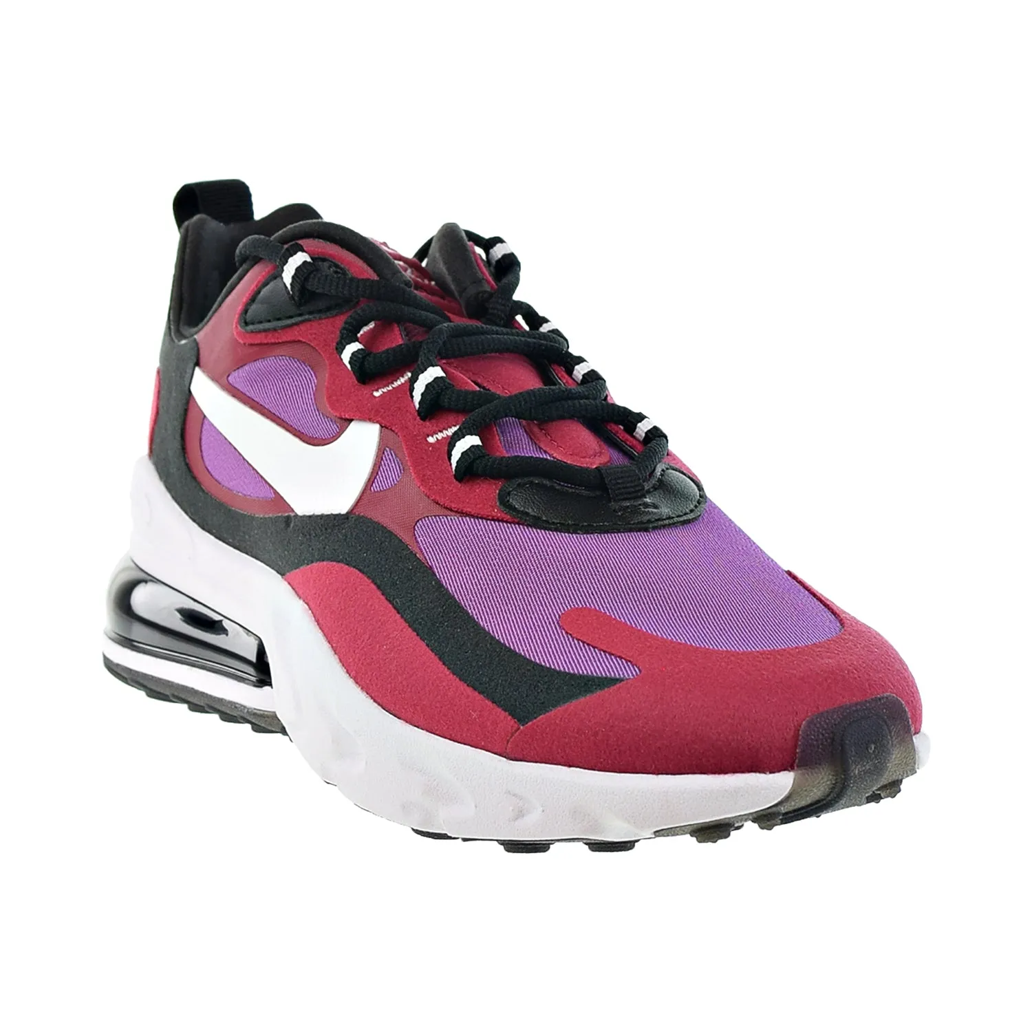 Nike Air Max 270 React Women's Shoes Noble Red-Black-Vivid Purple