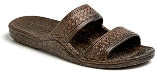 Pali Hawaii Unisex Adult Classic Jandal Sandal (Dark Brown, 8)