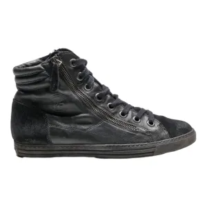 PAUL GREEN High Top Trainers Black Leather Womens UK 3