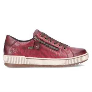 Remonte Women's Maditta 00 Slip On Sneaker w/ Zip Chianti / Burgundy
