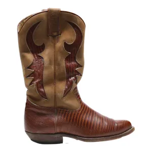 SANCHO Cowboy Boots Brown Leather Womens UK 4