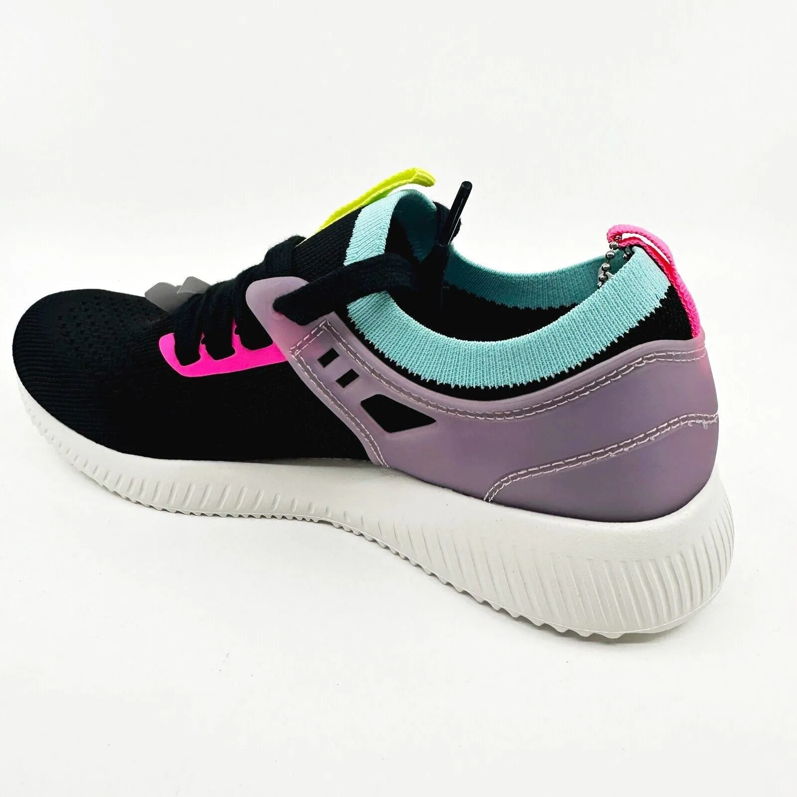 Skechers Bobs Squad Jungle Gem Black Womens Slip On Sneakers