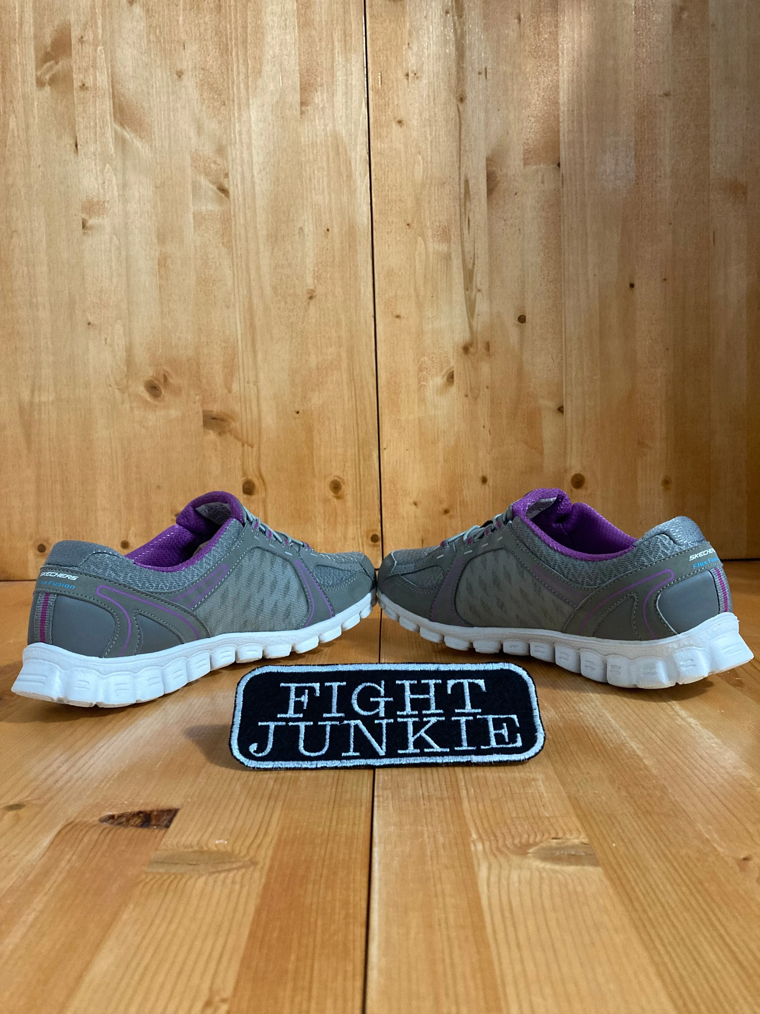 SKECHERS SKETCHERS EZ FLEX FUSION 2 Women's Size 7.5 Shoes Sneakers Gray & Purple