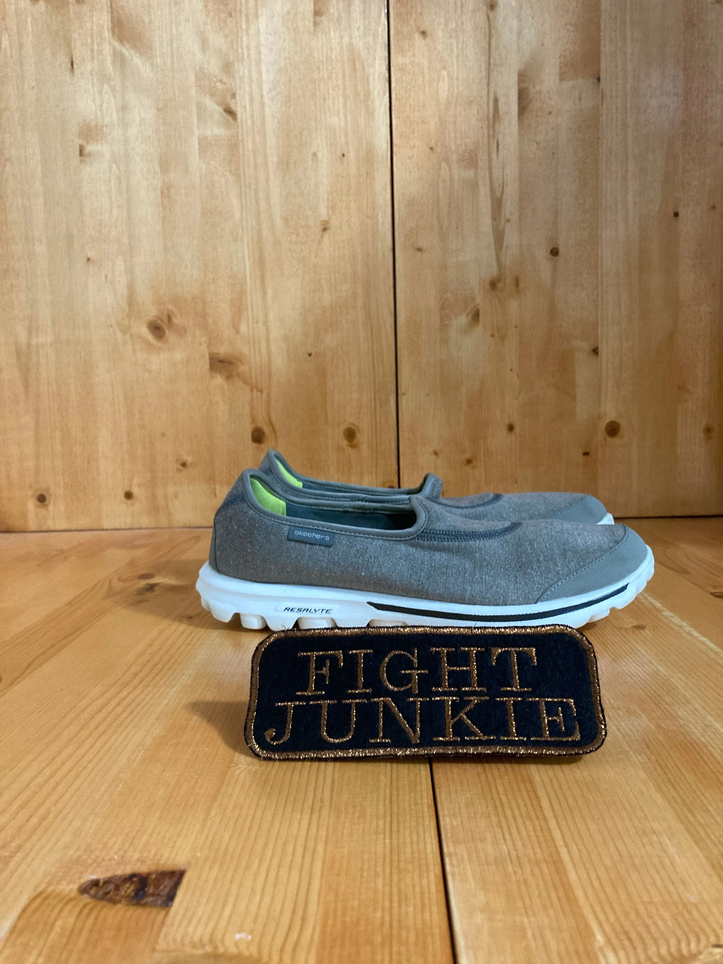 SKECHERS SKETCHERS GO WALK Women Size 9.5 Slip On Shoes Sneakers Gray 13756