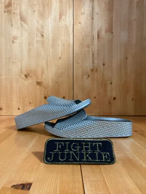 SKECHERS SKETCHERS WAFFLE Women's Size 10 Slip On Sandals Silver