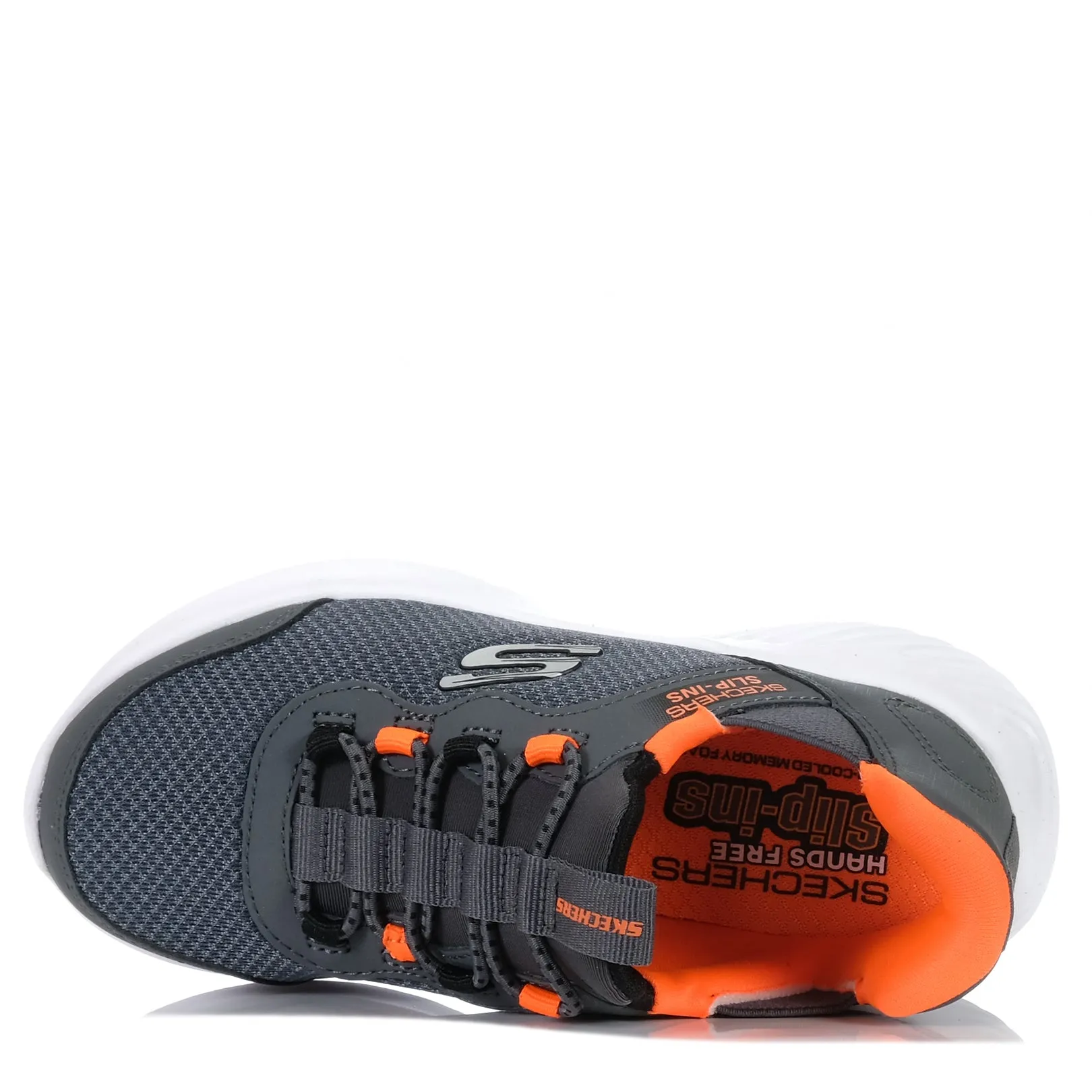 Skechers Slip-Ins: Bounder - Brisk-Burst 403822L Charcoal/Orange