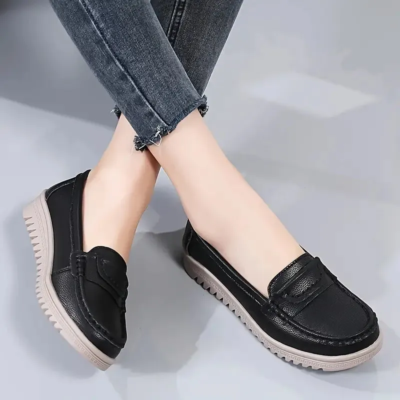 Slip-on loafer-comfortabele zomerschoenen met een niet-slip zool