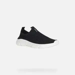 SP24 Geox J Aril Plain Sock Sneaker