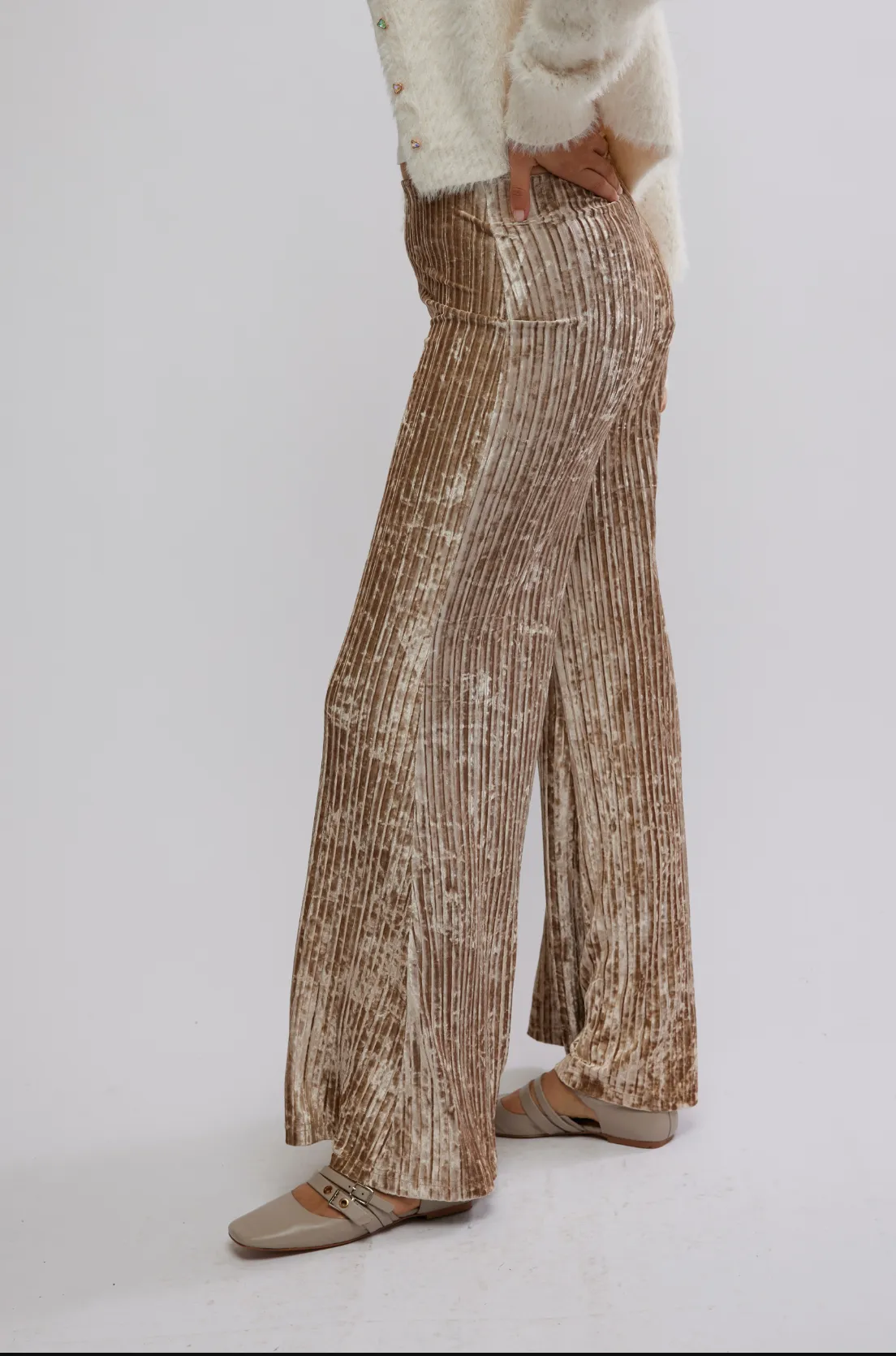 Star Sign Velvet Pants