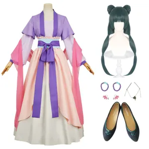 The Apothecary Diaries Maomao Purple Dress Outfit Carnival Halloween Cosplay Costume
