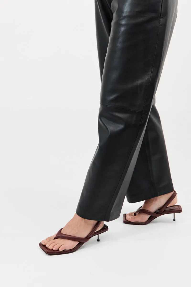 Thong Heel - Plum