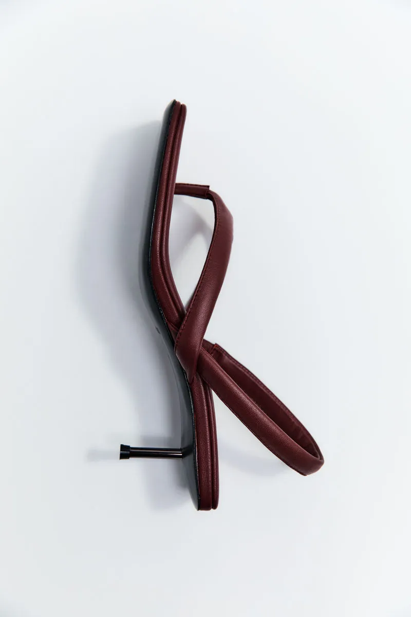 Thong Heel - Plum