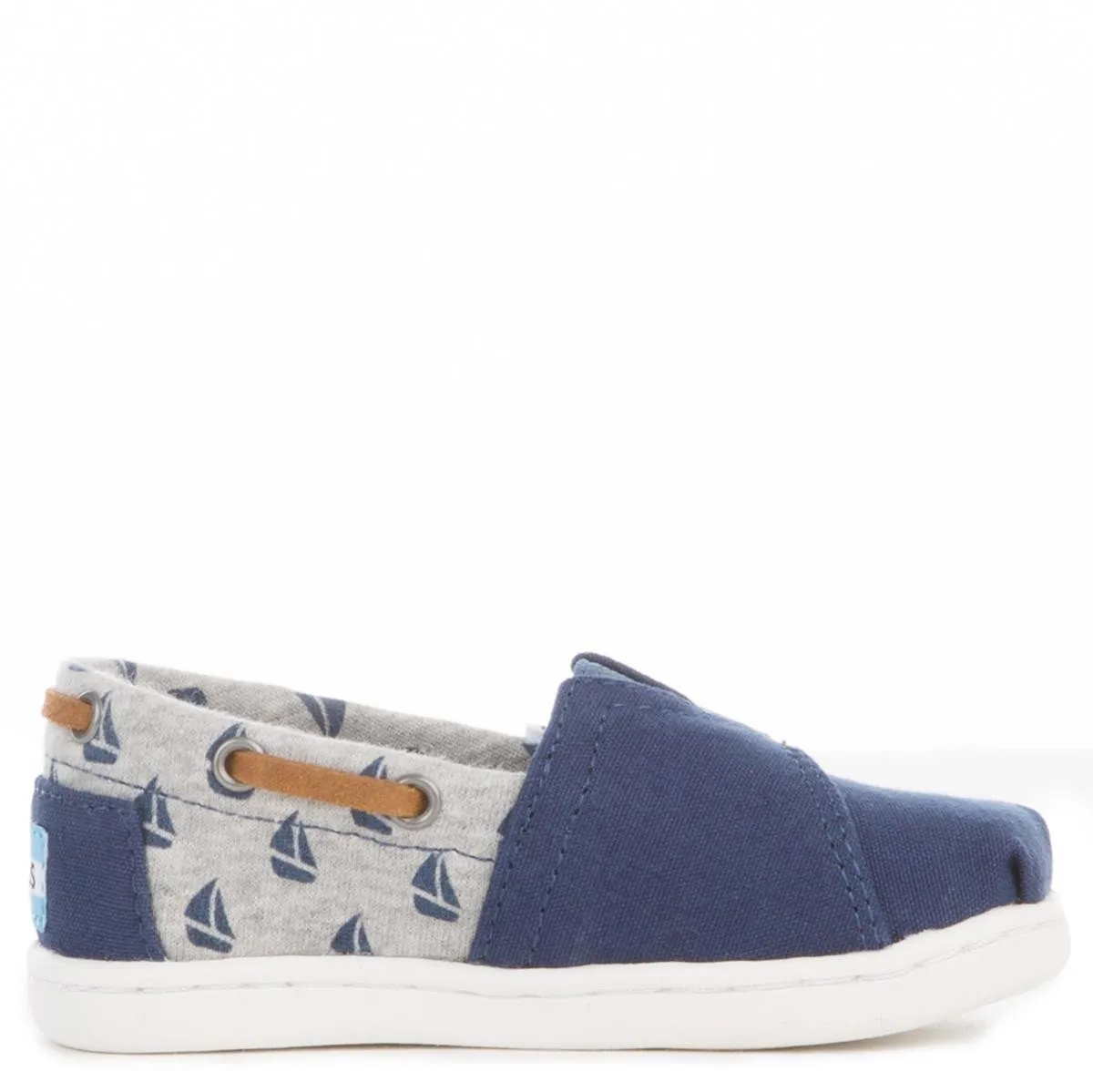 Toms for Toddlers: Navy Canvas/Sailboats Bimini