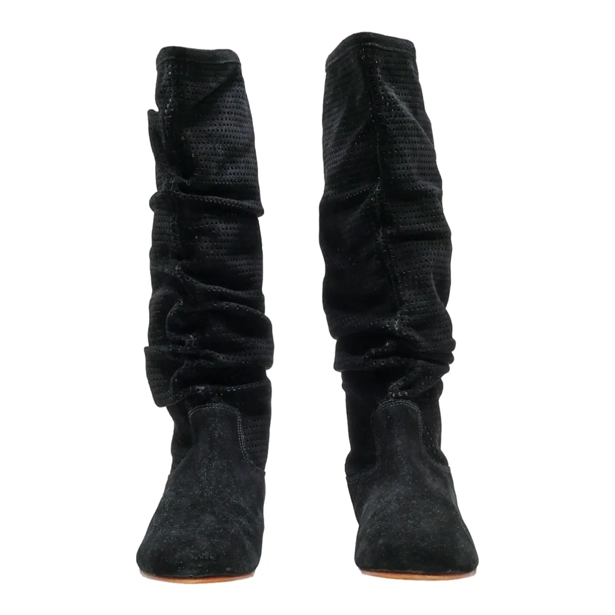 UGG High Boots Black Suede Womens UK 8.5