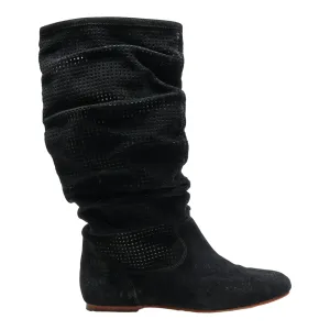 UGG High Boots Black Suede Womens UK 8.5