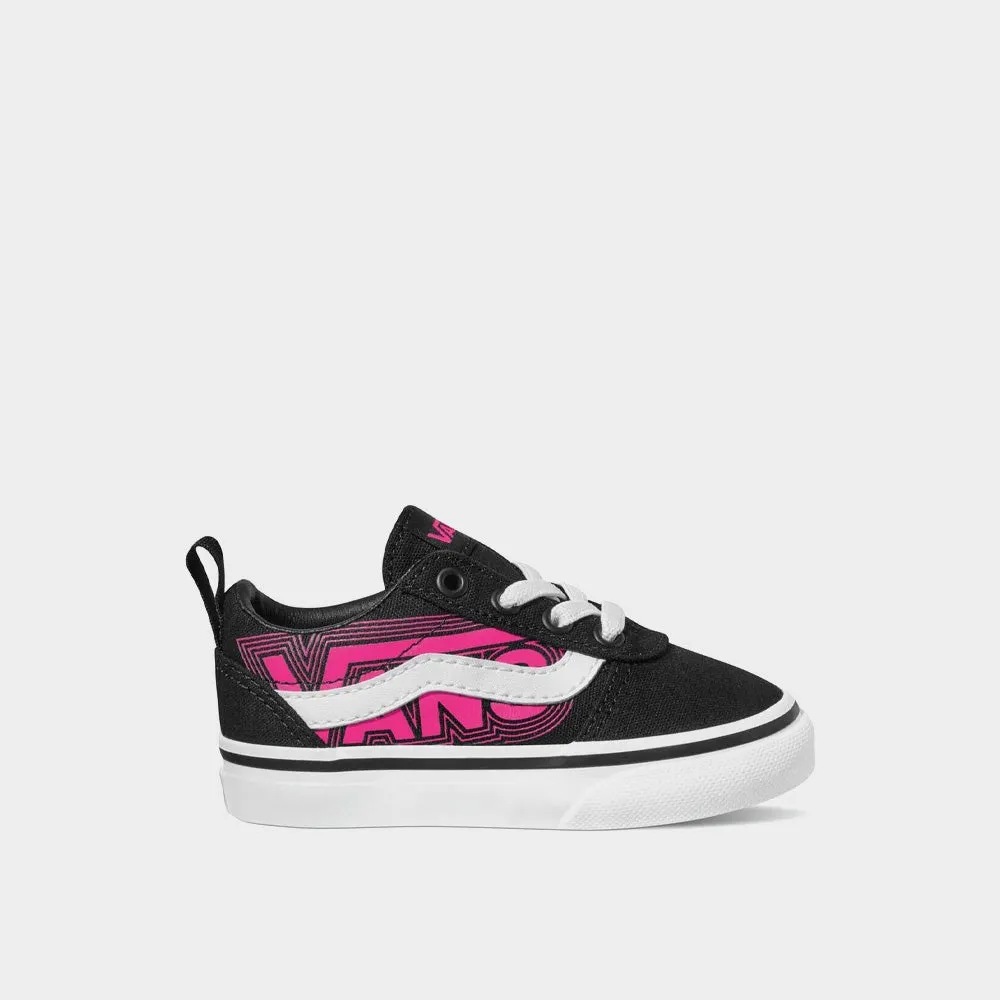 Vans Infants TD Ward Slip On Sneakers Black/Pink _ 181738 _ Black