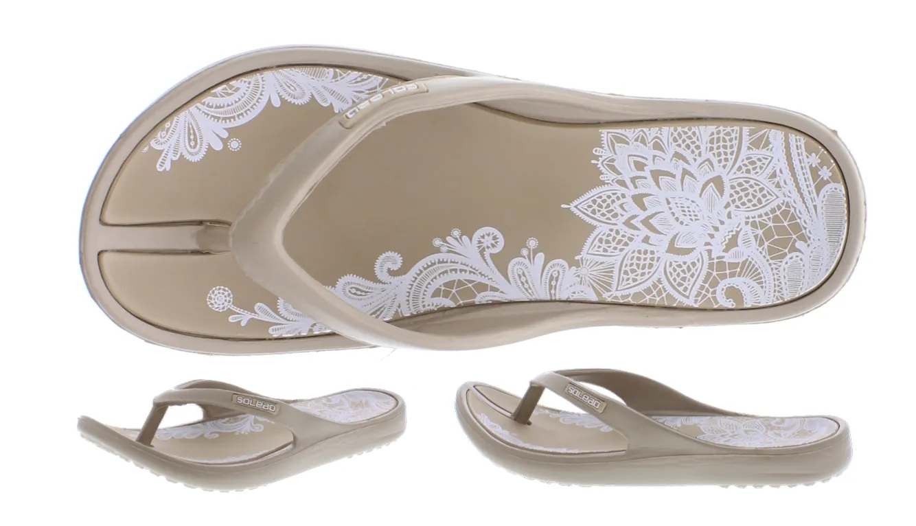 Women Insole Print Flip Flop