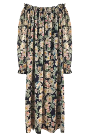 Women's Grace Dress in Navy Floral by Casey Marks
