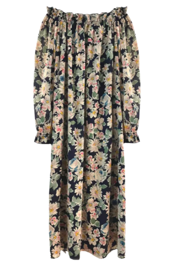 Women's Grace Dress in Navy Floral by Casey Marks