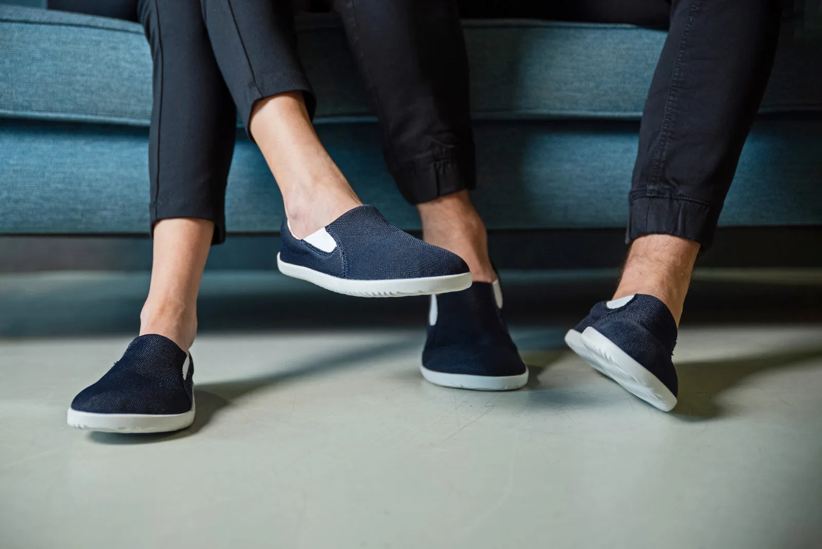 Women's Navy Comfort slip-on sneakers
