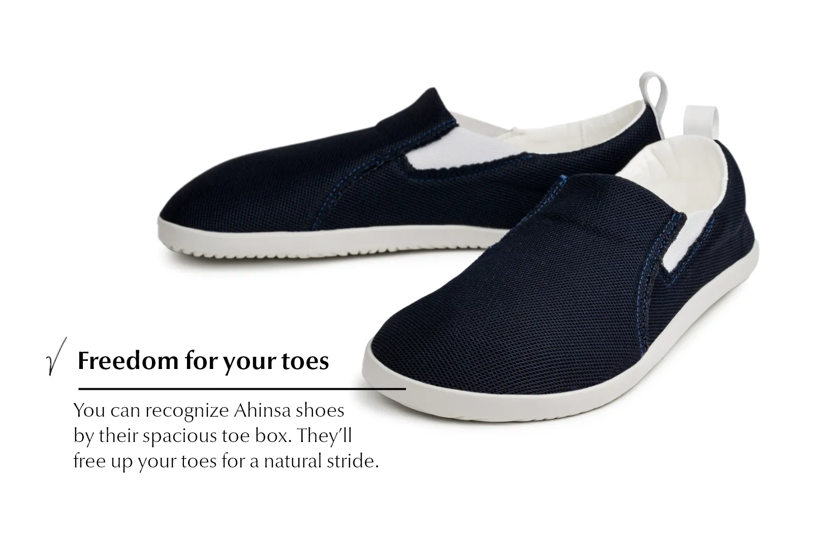 Women's Navy Comfort slip-on sneakers