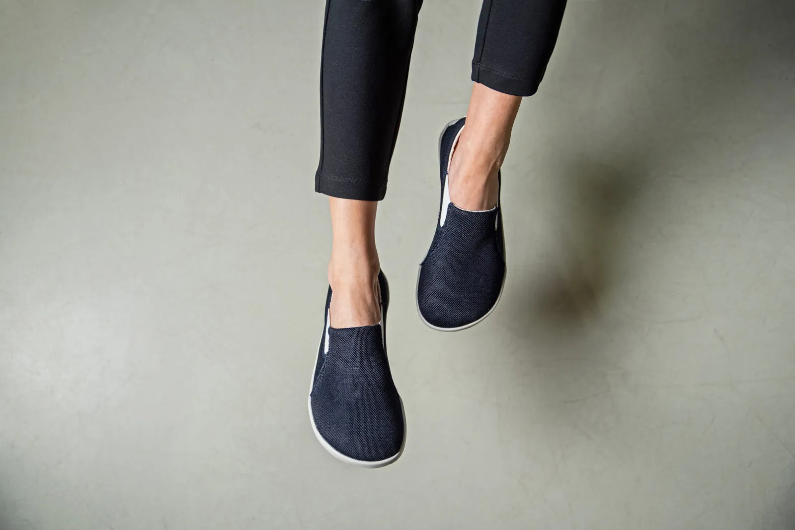 Women's Navy Comfort slip-on sneakers