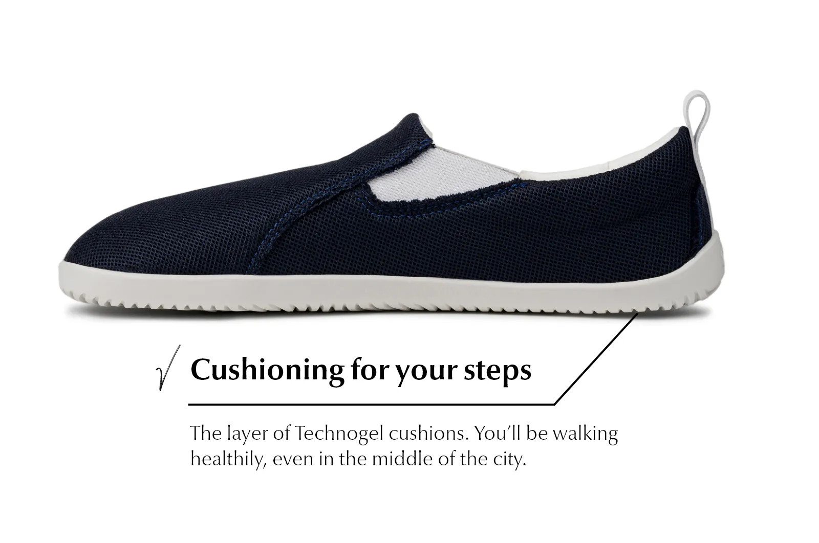 Women's Navy Comfort slip-on sneakers