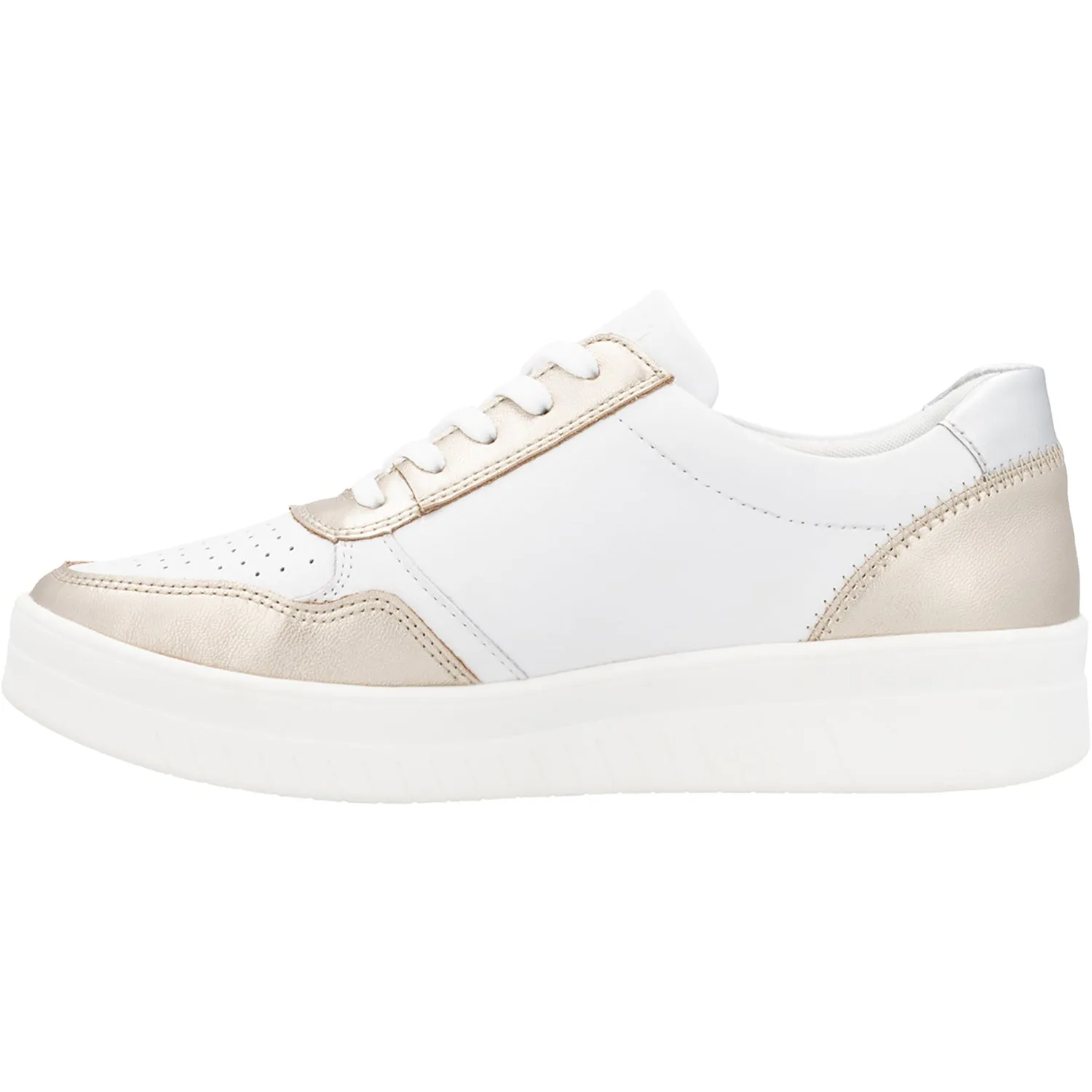 Women's Remonte DOJ05-81 Kendra 01 Pale Gold/Weiss/Silver Leather